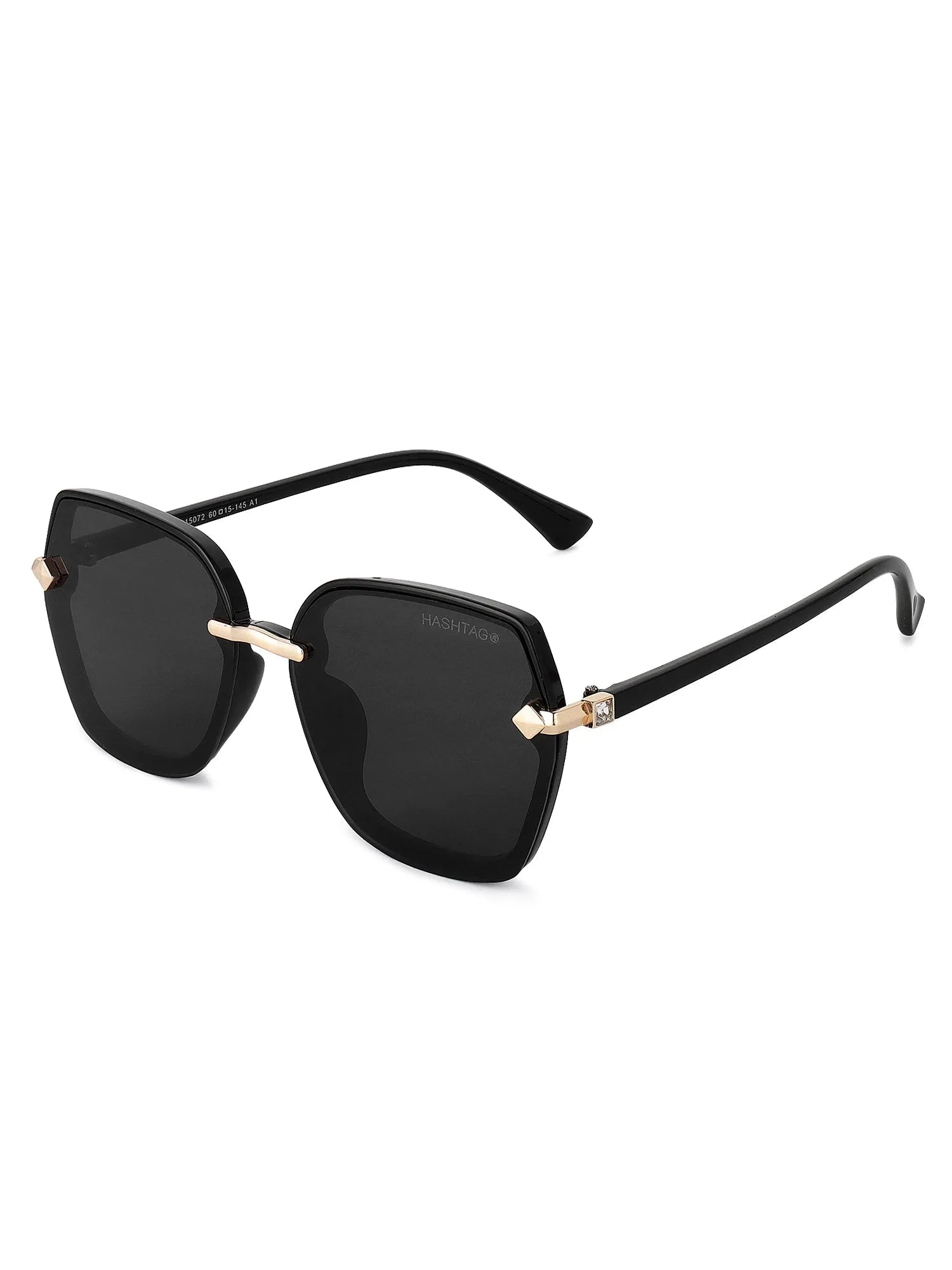 Xyrion | Black Large Full Rim Butterfly Sunglasses for Men & Women [UV-protected]