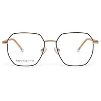 Zenith | Gold and Black Medium Full Rim Hexagonal Clip-on for Men & Women [Clip-on]
