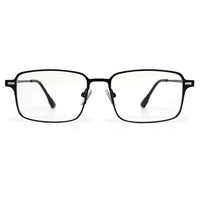Crystar | Black Medium Full Rim Rectangle Clip-on for Men & Women [Clip-on]