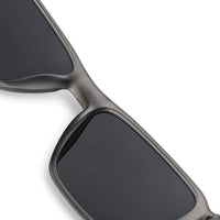 Rift | Grey/Black Large Full Rim Rectangle Sports Sunglasses for Men & Women [Polarized]