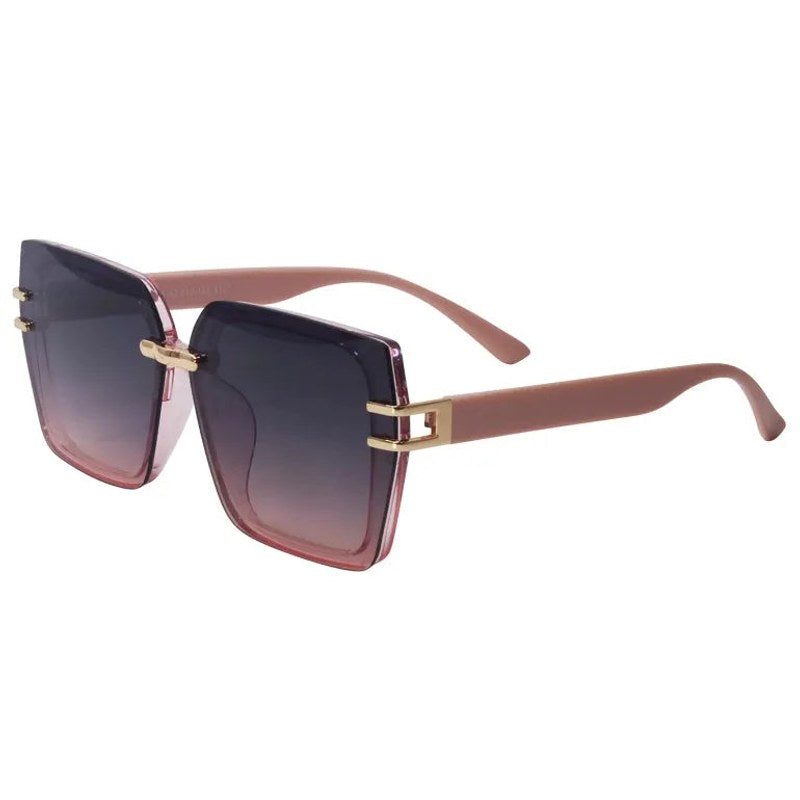 Valoria Pink Large Full Rim Square Sunglasses for Women — Hashtag Eyewears