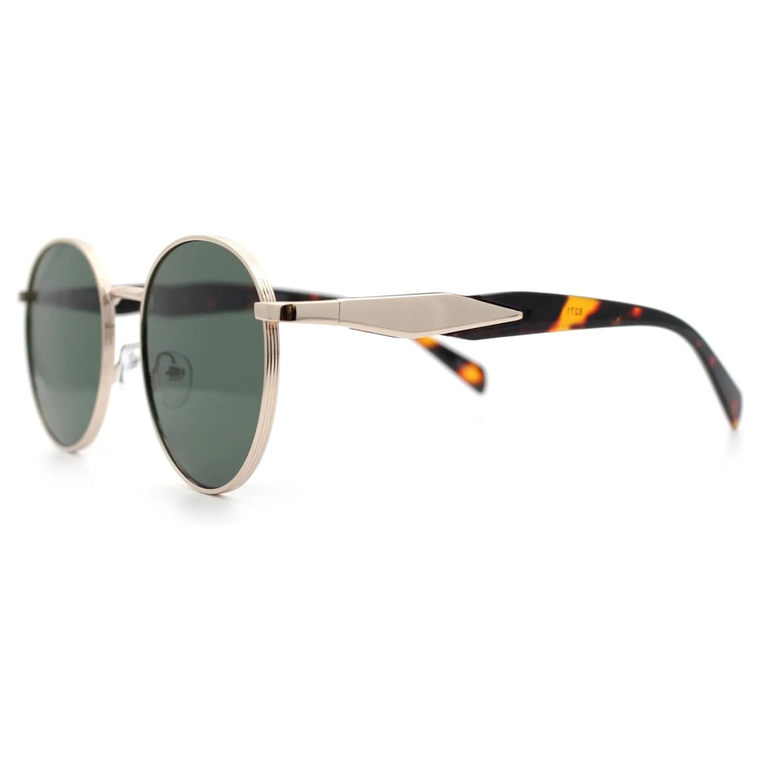 Platinum | Green Medium Full Rim Oval Sunglasses for Men & Women [UV-protected]