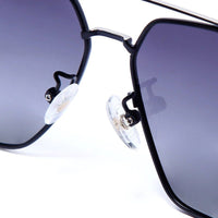 Kynra Gradient Blue Large Full Rim Aviator Sunglasses for Men & Women — Hashtag Eyewears