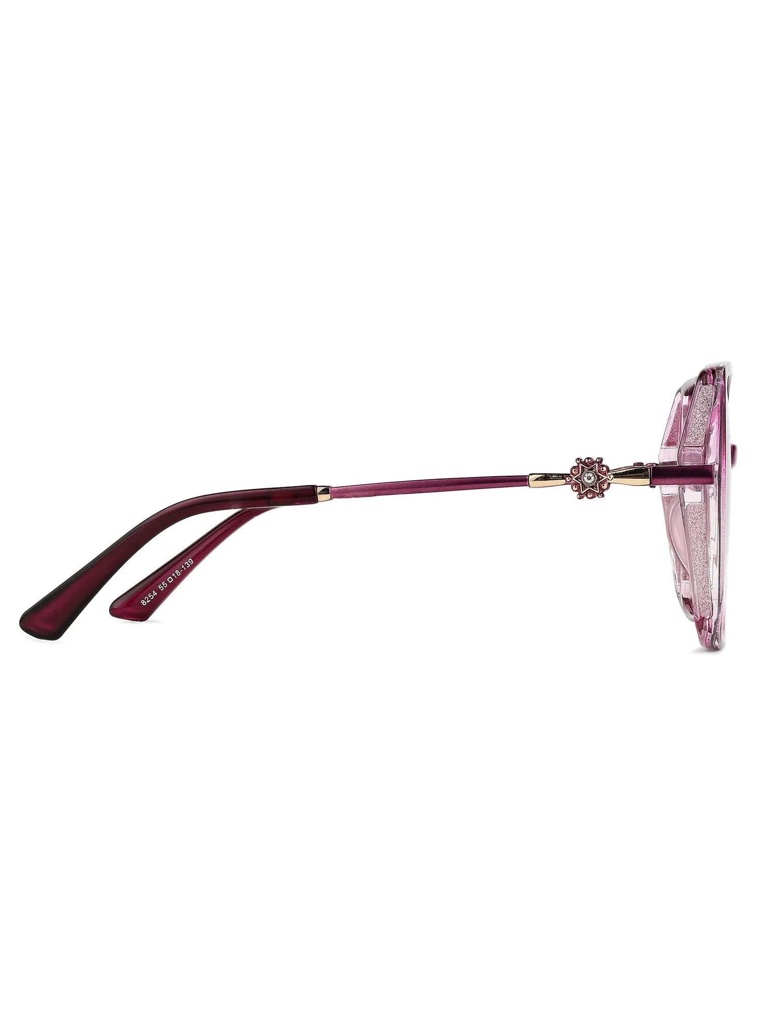 Vortan | Purple Gradient Large Full Rim Square Sunglasses for Women [Polarized]