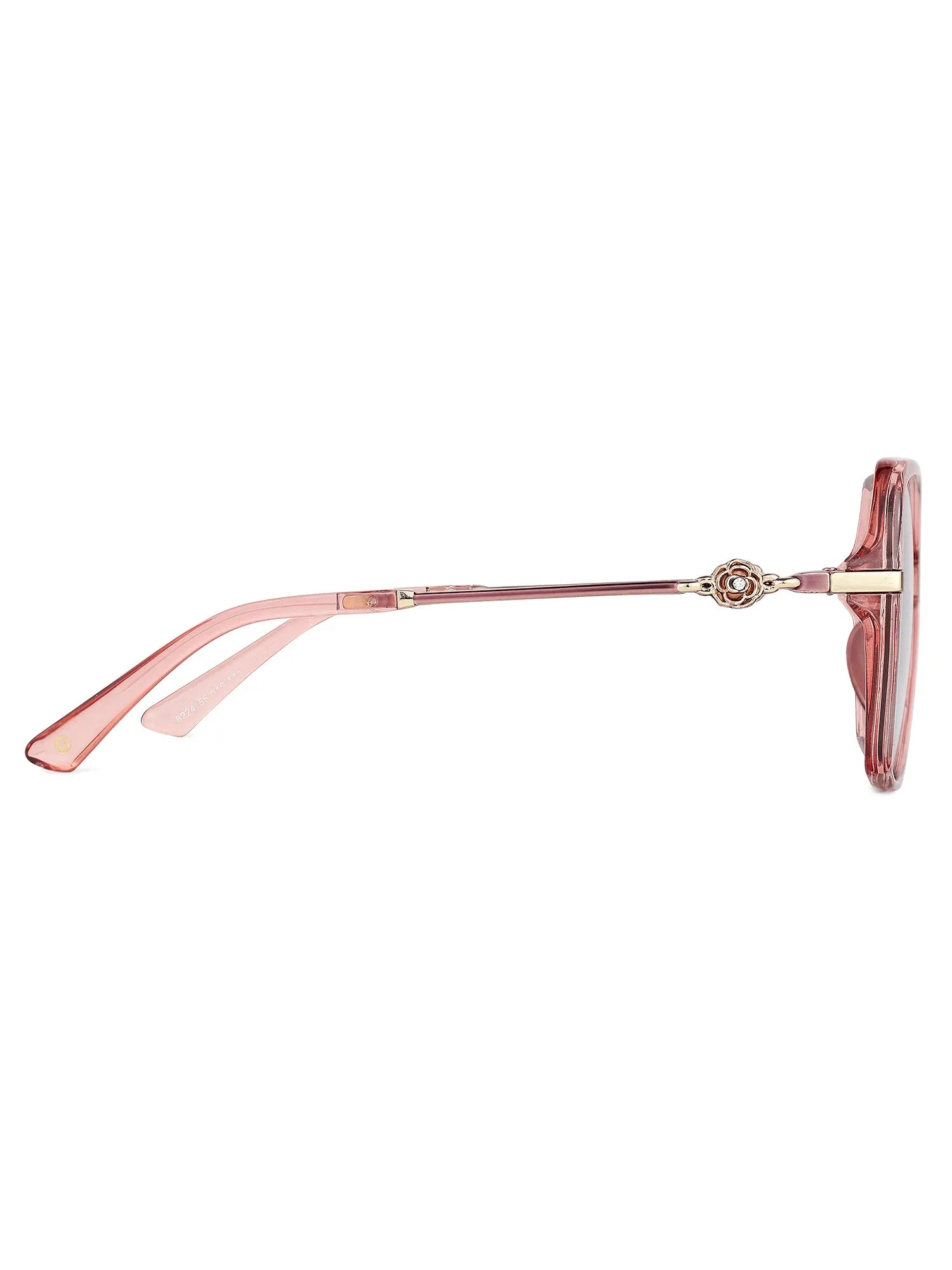 Titanis | Pink Large Full Rim Oval Sunglasses for Women [Polarized]