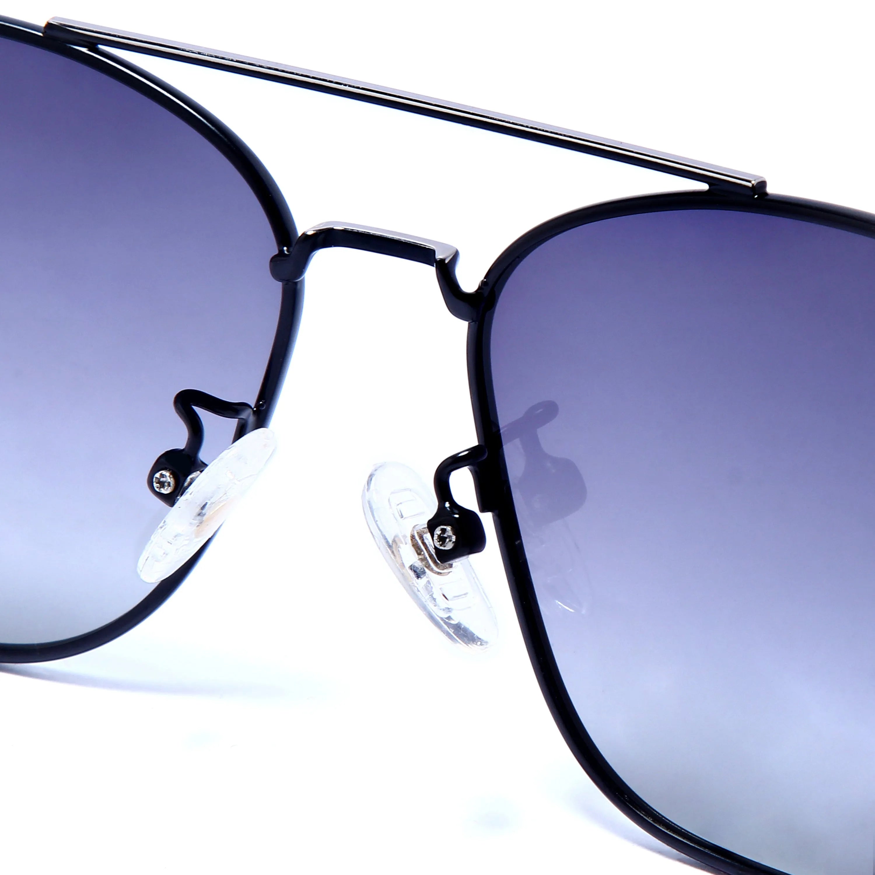 Enira | Gradient Blue Large Full Rim RECTANGLE Sunglasses for Men & Women [Polarized]