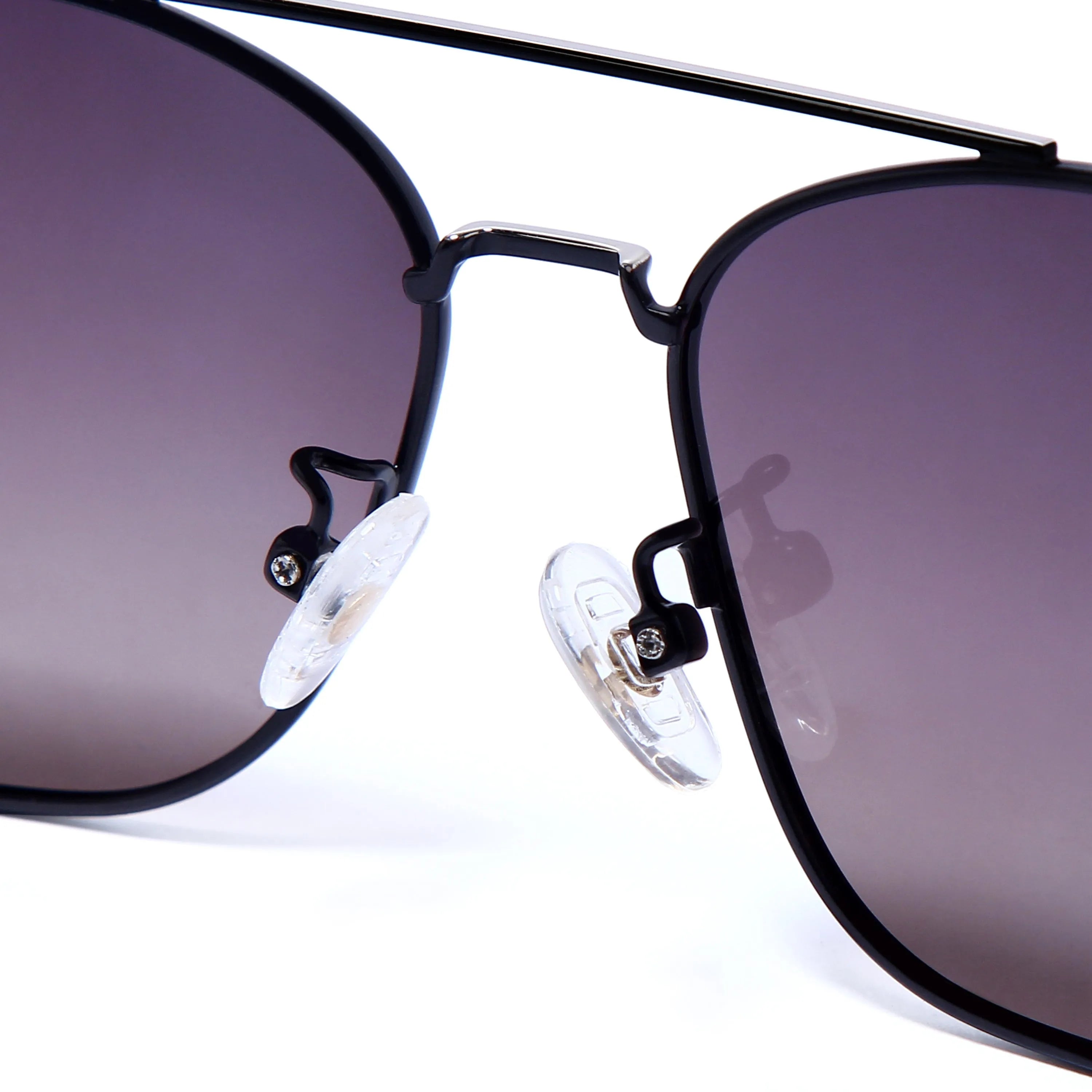 Enira | Gradient Pink Brown Large Full Rim RECTANGLE Sunglasses for Men & Women [Polarized]
