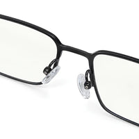 Crystar | Grey Medium Full Rim Rectangle Clip-on for Men & Women [Clip-on]