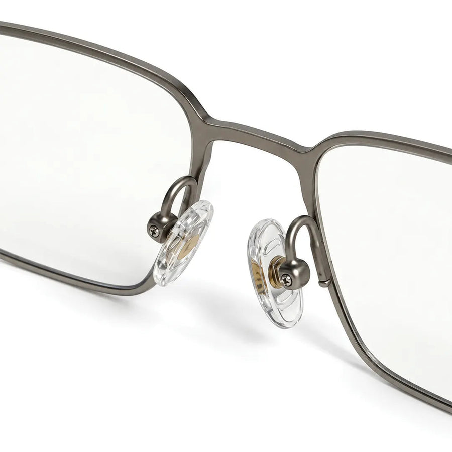 Crystar | Silver Medium Full Rim Rectangle Clip-on for Men & Women [Clip-on]