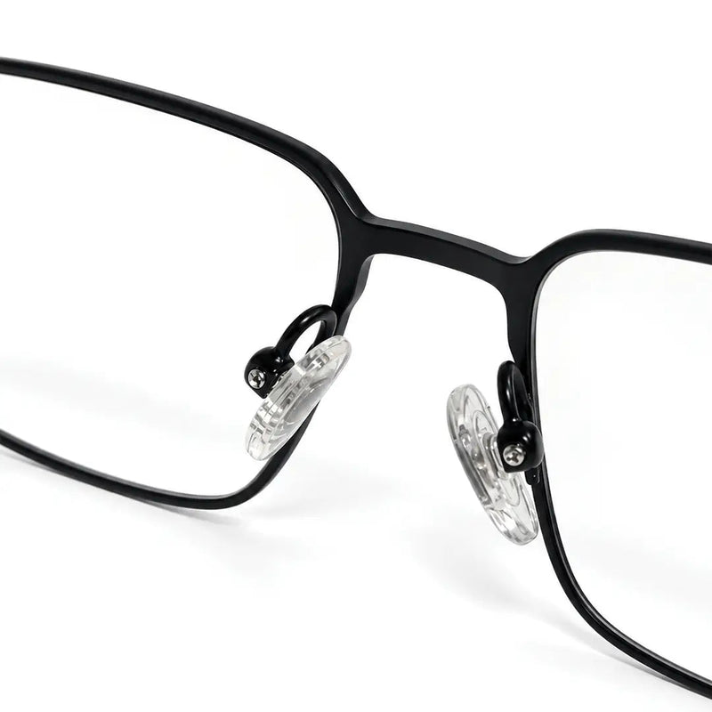 Crystar | Black Medium Full Rim Rectangle Clip-on for Men & Women [Clip-on]