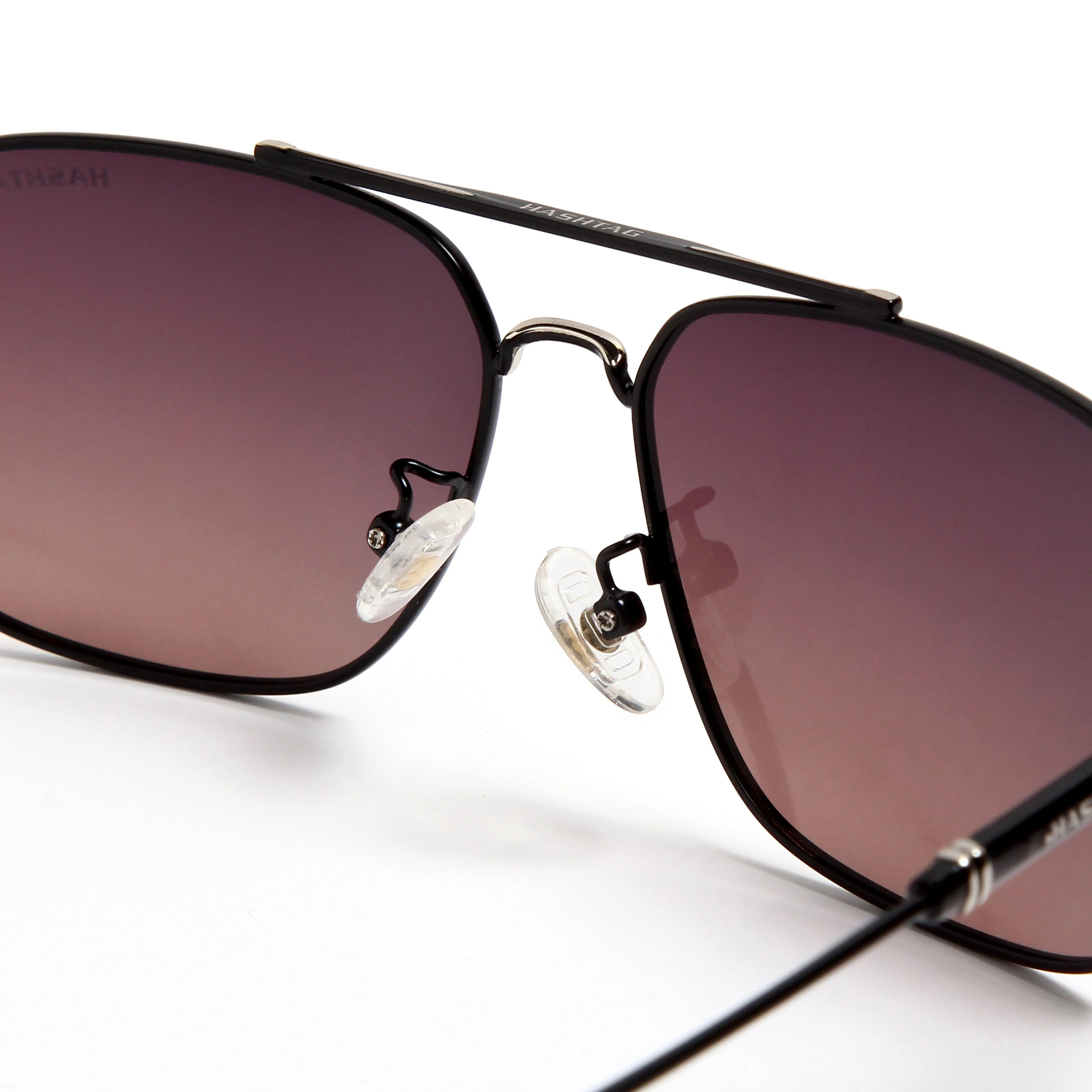 Unity | Gradient Purple Brown Large Full Rim Square Sunglasses for Men & Women [Polarized]