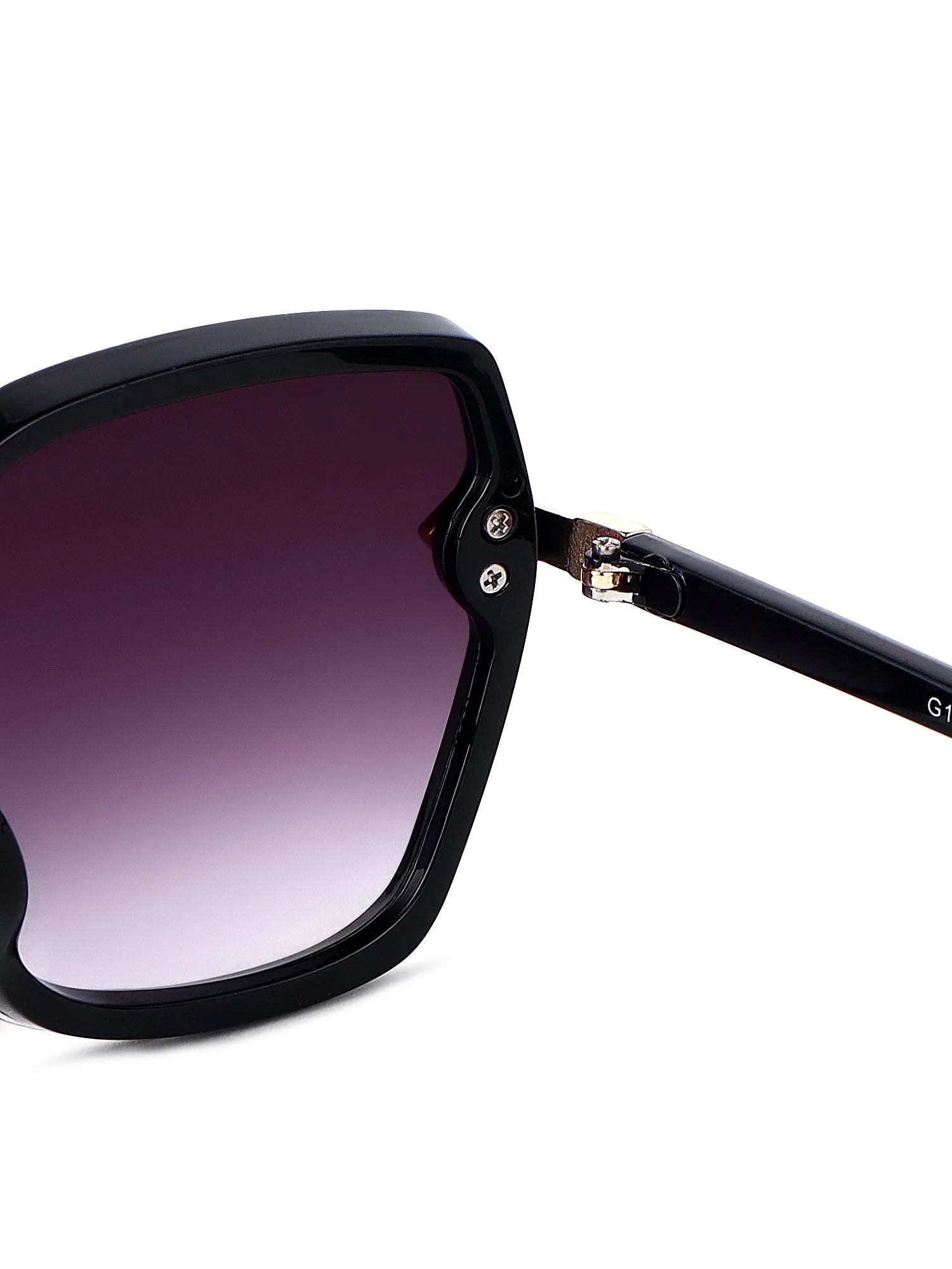 Xyrion | Gradient Black Large Full Rim Butterfly Sunglasses for Men & Women [UV-protected]