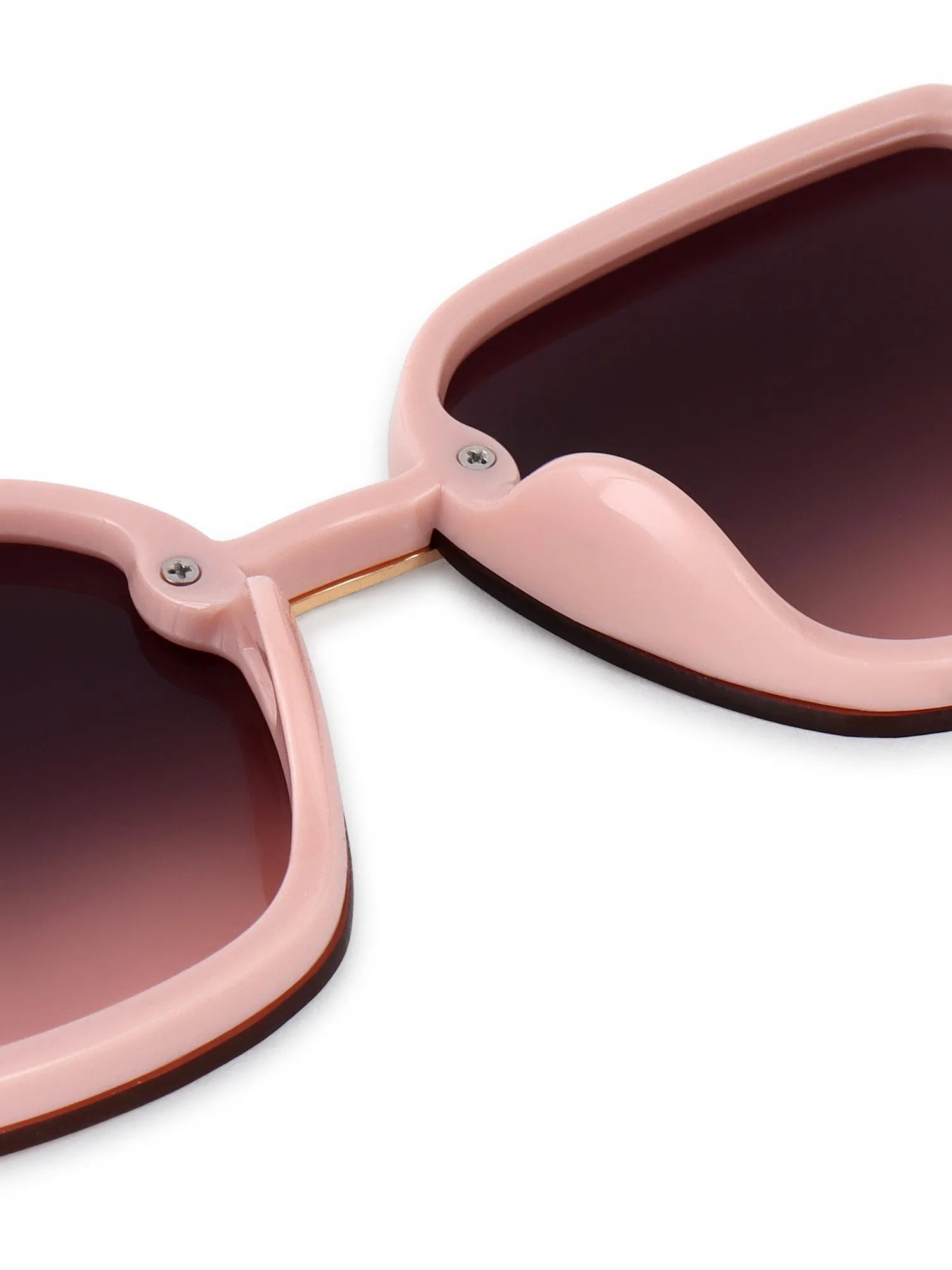 Xyrion | Gradient Brown & Pink Large Full Rim Butterfly Sunglasses for Men & Women [UV-protected]