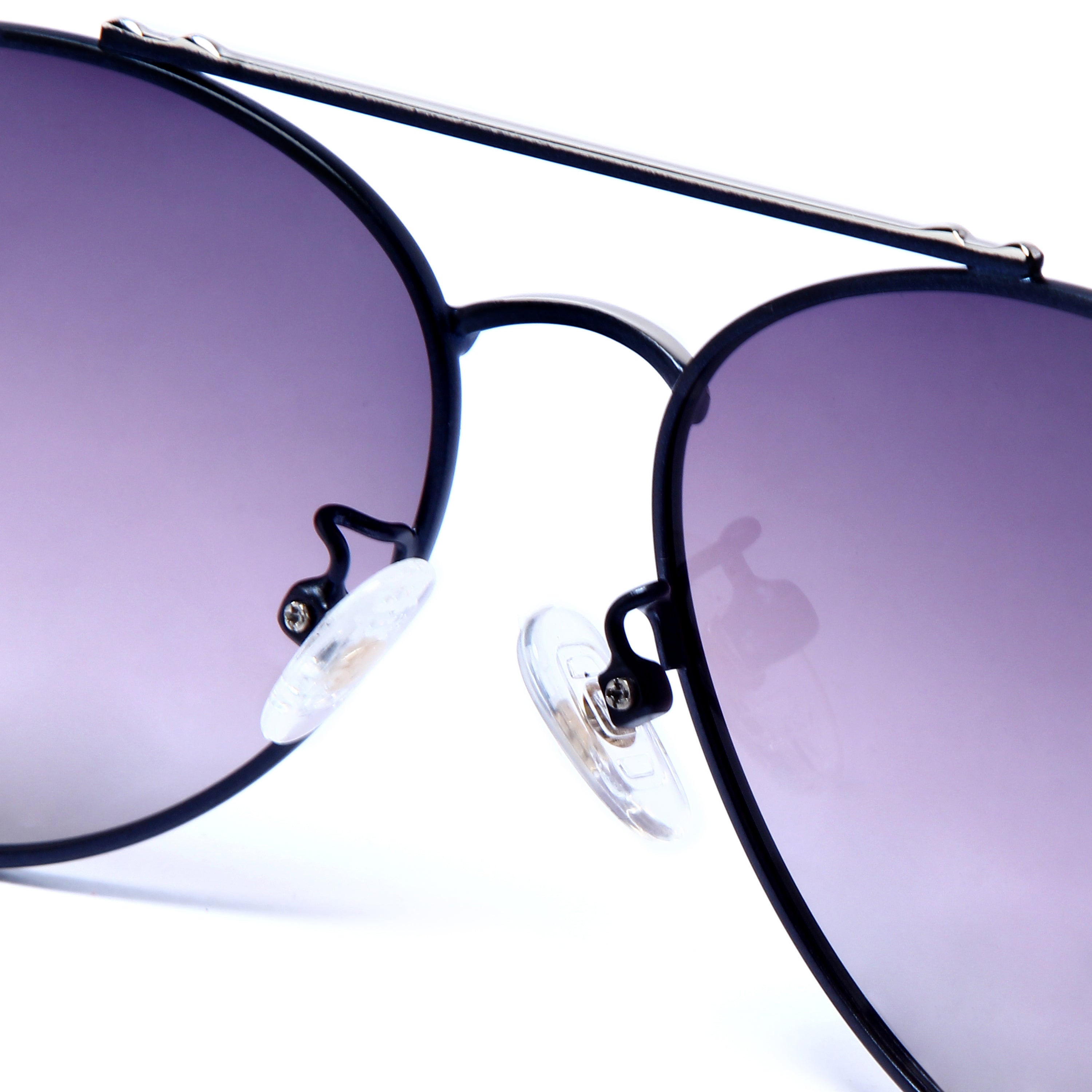 Hashtag Aviator Large Polarized Sunglasses with 100% UV Protection SGHT54-02-C4 - Purple