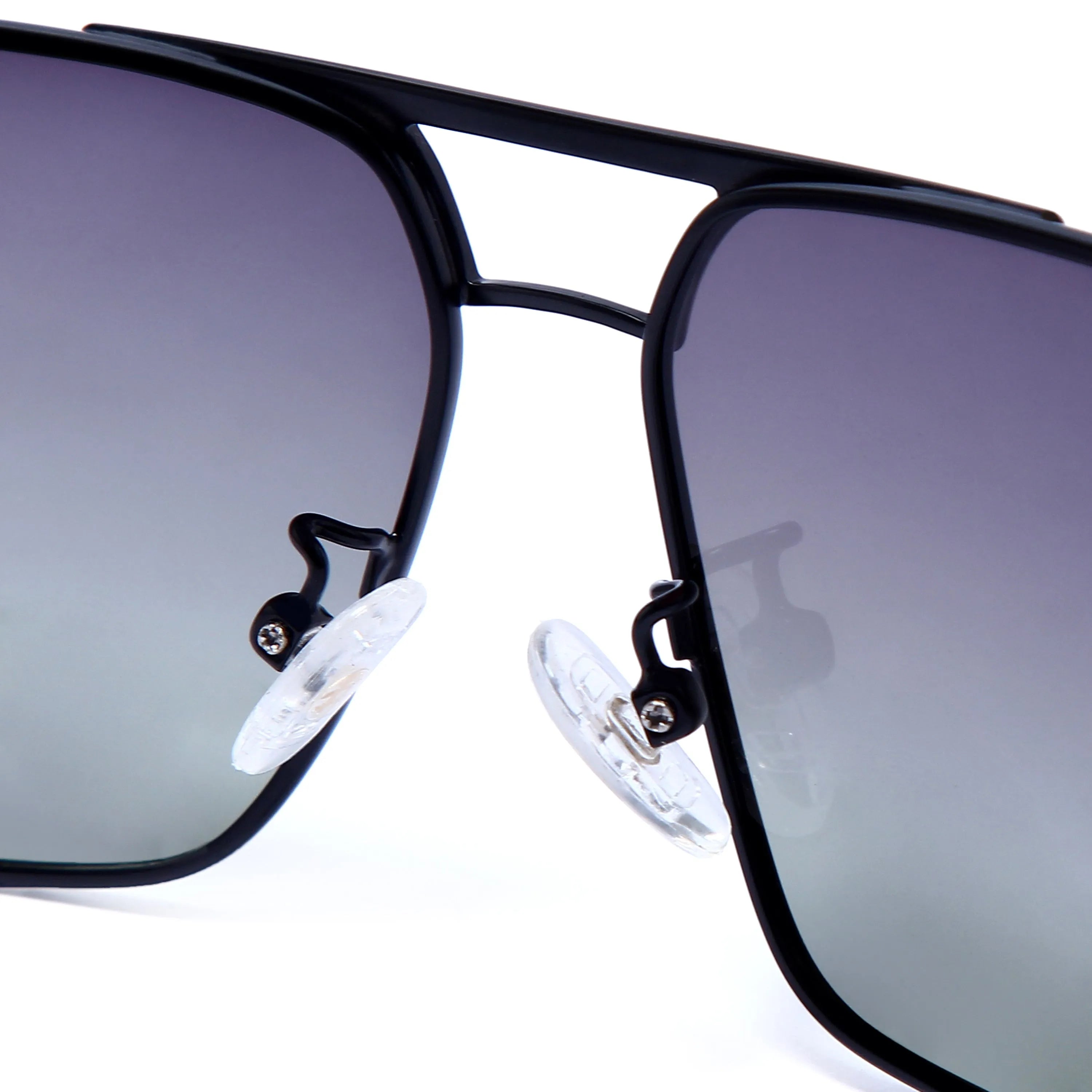 Inferna | Gradient Purple Green Medium Full Rim RECTANGLE Sunglasses for Men & Women [Polarized]
