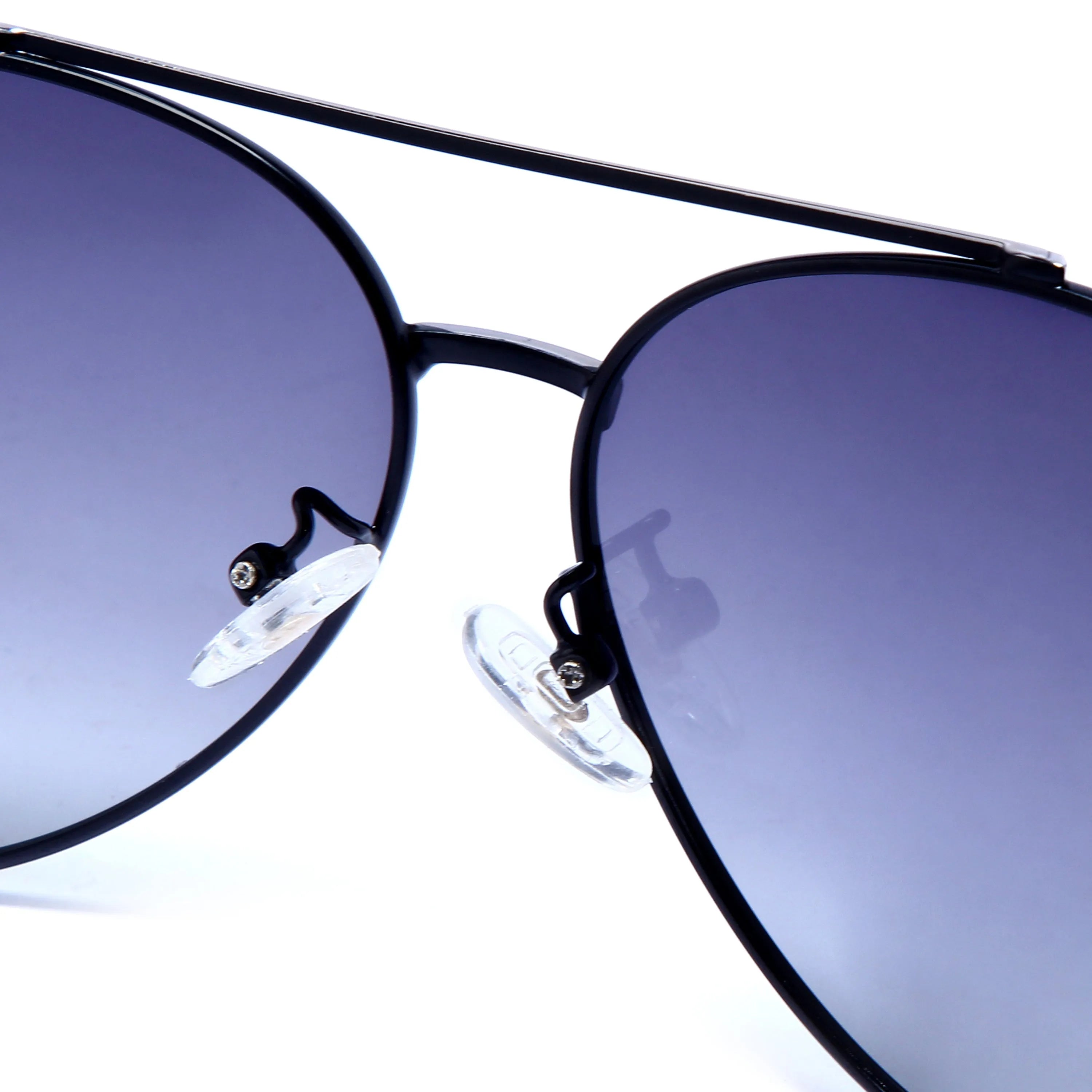 Ambience | Gradient Blue Large Full Rim Aviator Sunglasses for Men & Women [Polarized]