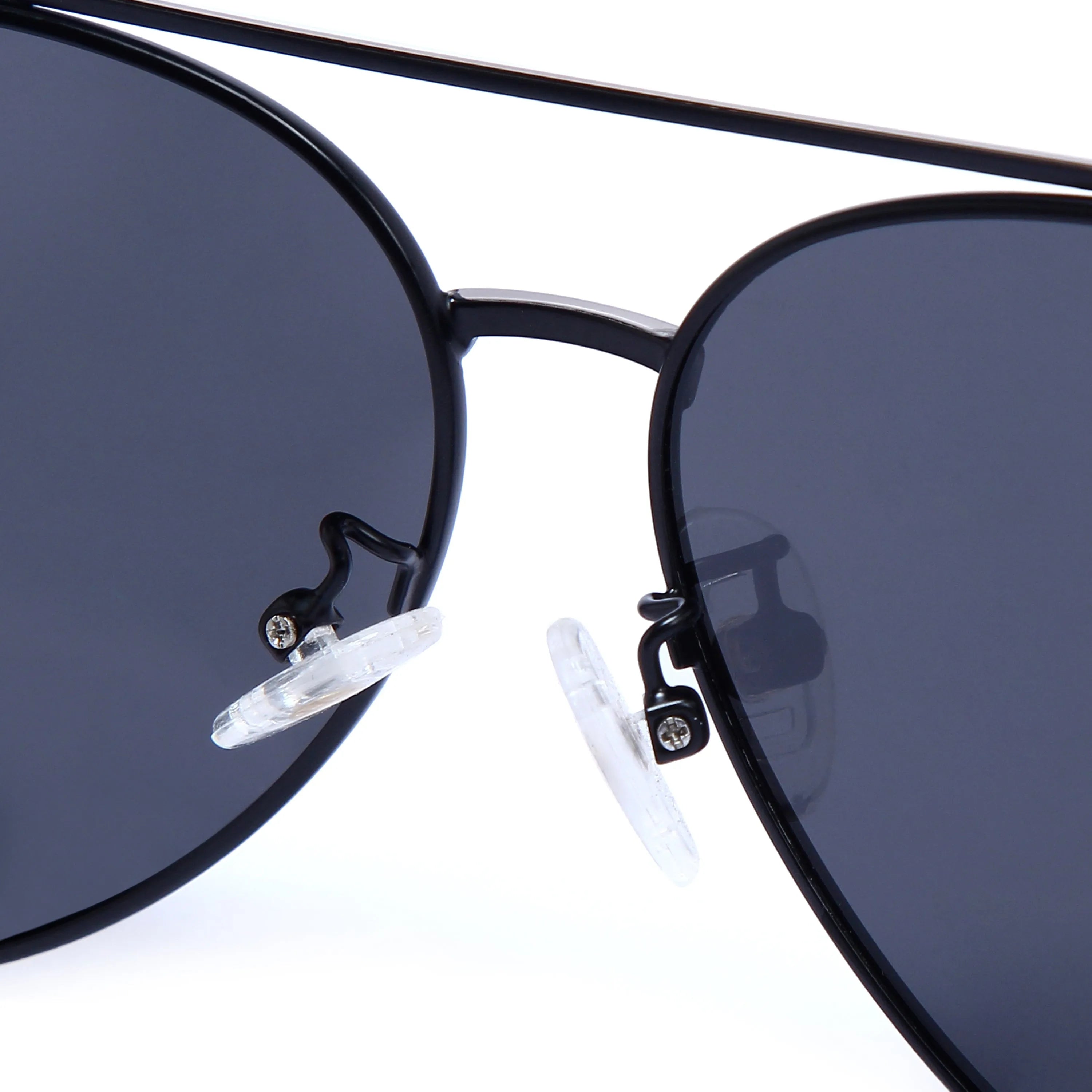 Ambience | Grey Medium Full Rim Aviator Sunglasses for Men & Women [Polarized]