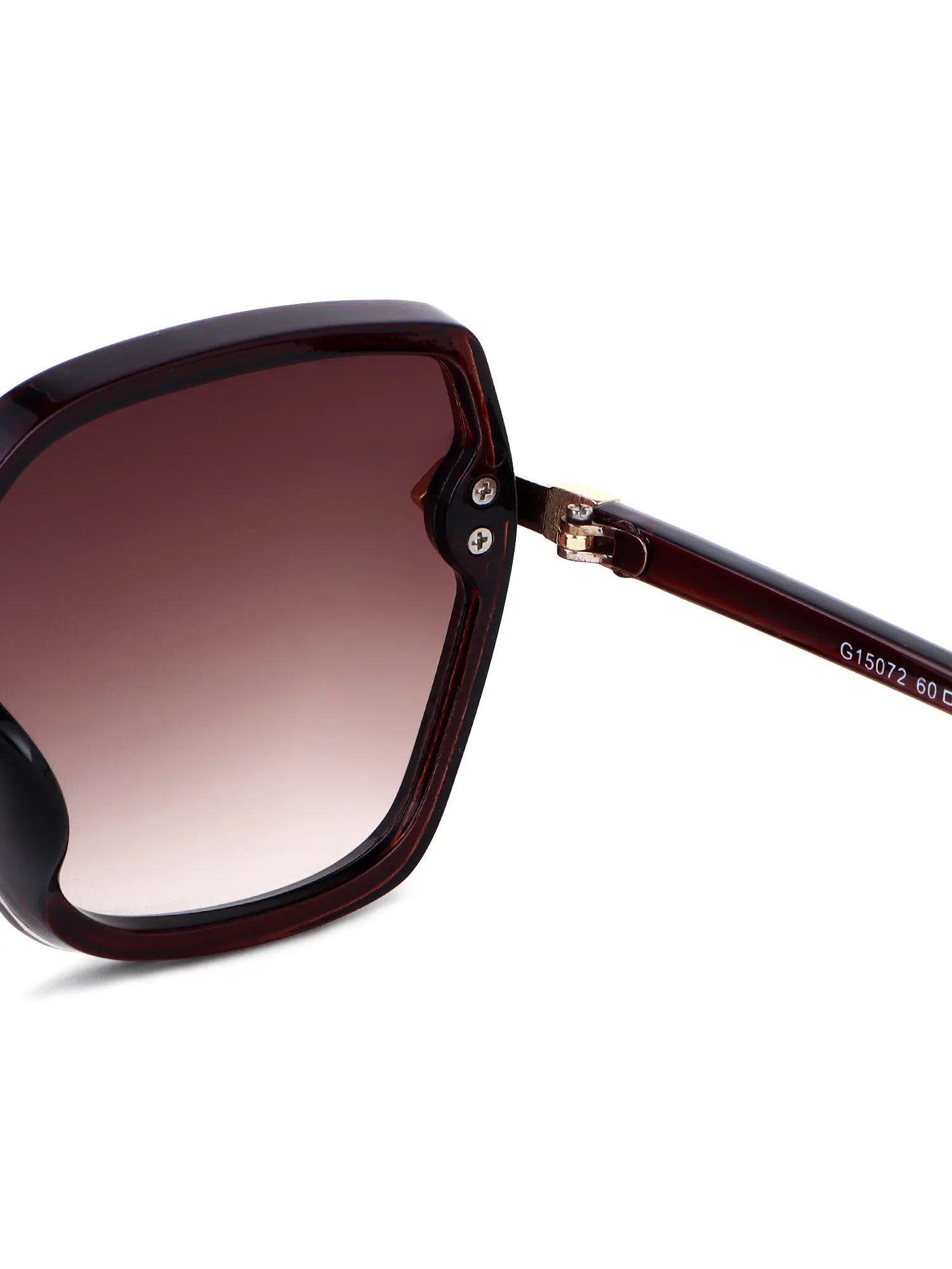 Xyrion | Gradient Brown Large Full Rim Butterfly Sunglasses for Men & Women [UV-protected]