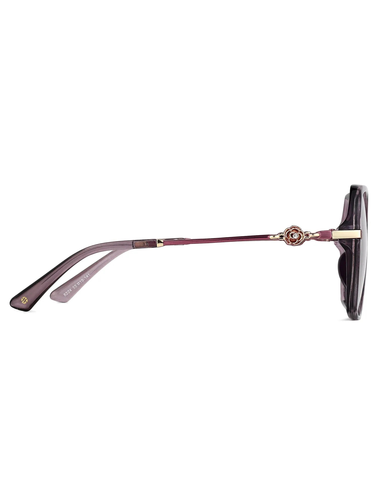 Titanis | Purple Large Full Rim Oval Sunglasses for Women [Polarized]