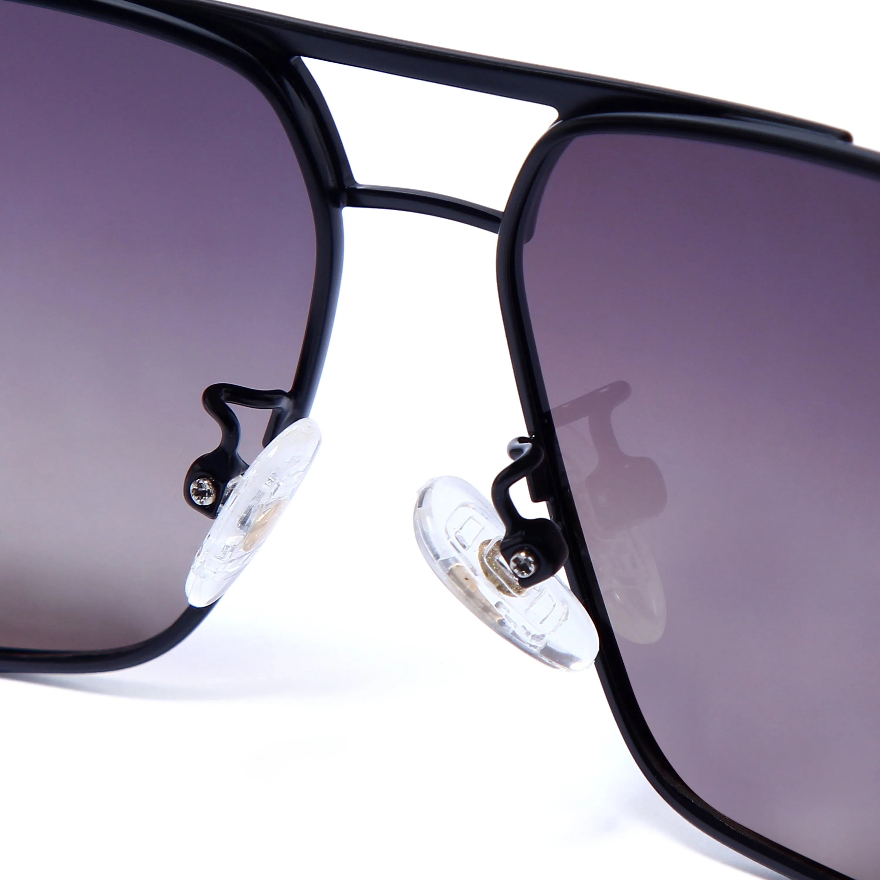 Inferna | Gradient Purple brown Medium Full Rim RECTANGLE Sunglasses for Men & Women [Polarized]