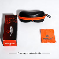 Vortex | Black Medium Full Rim Round Sunglasses for Women [UV-protected]