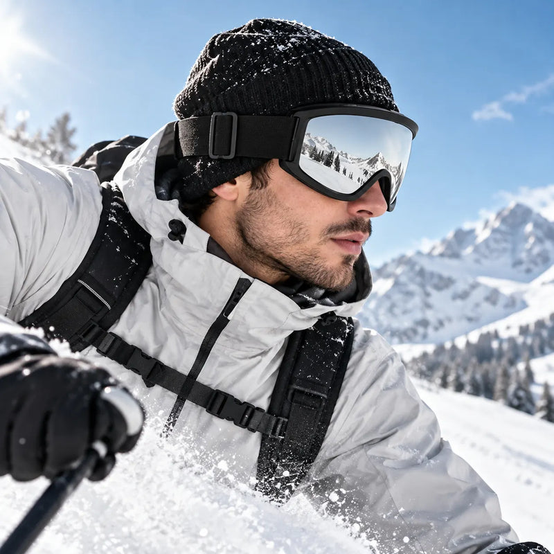 Ulyria | Mirror Free Size Full Rim Shield Sports Sunglasses for Men & Women [Air-Shield]
