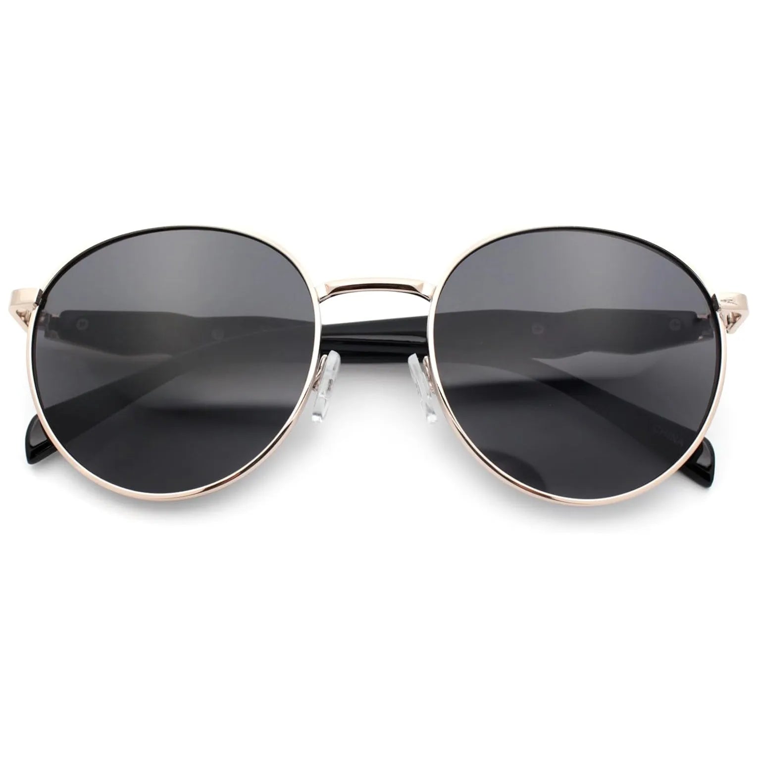Platinum | Grey Medium Full Rim Oval Sunglasses for Men & Women [UV-protected]