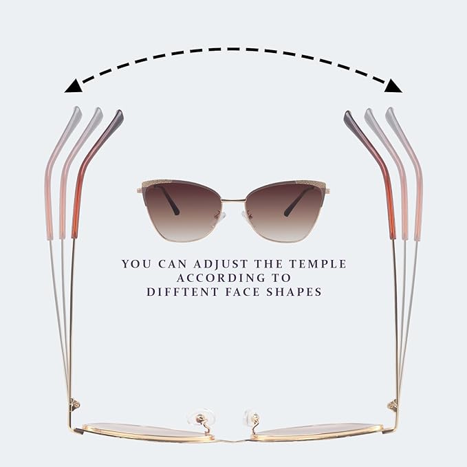 Torion | Brown Medium Full Rim Cateye Sunglasses for Women [UV-protected]