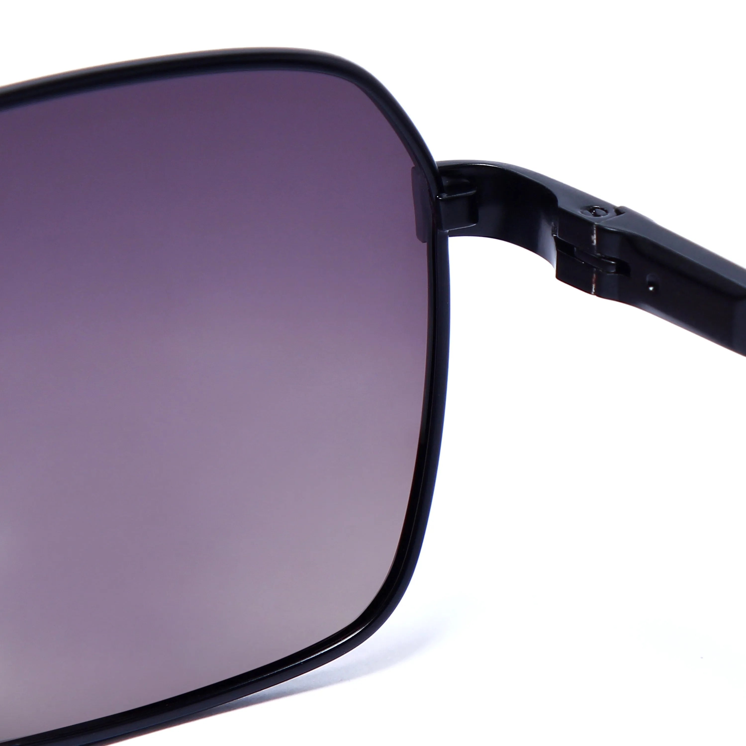 Inferna | Gradient Purple brown Medium Full Rim RECTANGLE Sunglasses for Men & Women [Polarized]
