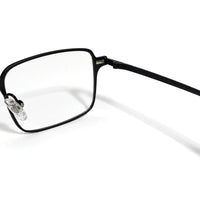 Crystar | Black Medium Full Rim Rectangle Clip-on for Men & Women [Clip-on]