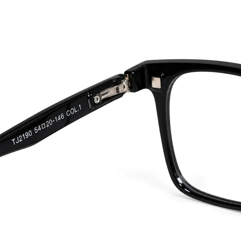 Blaze | Black Medium Full Rim Wayfarer Clip-on for Men & Women [Clip-on]