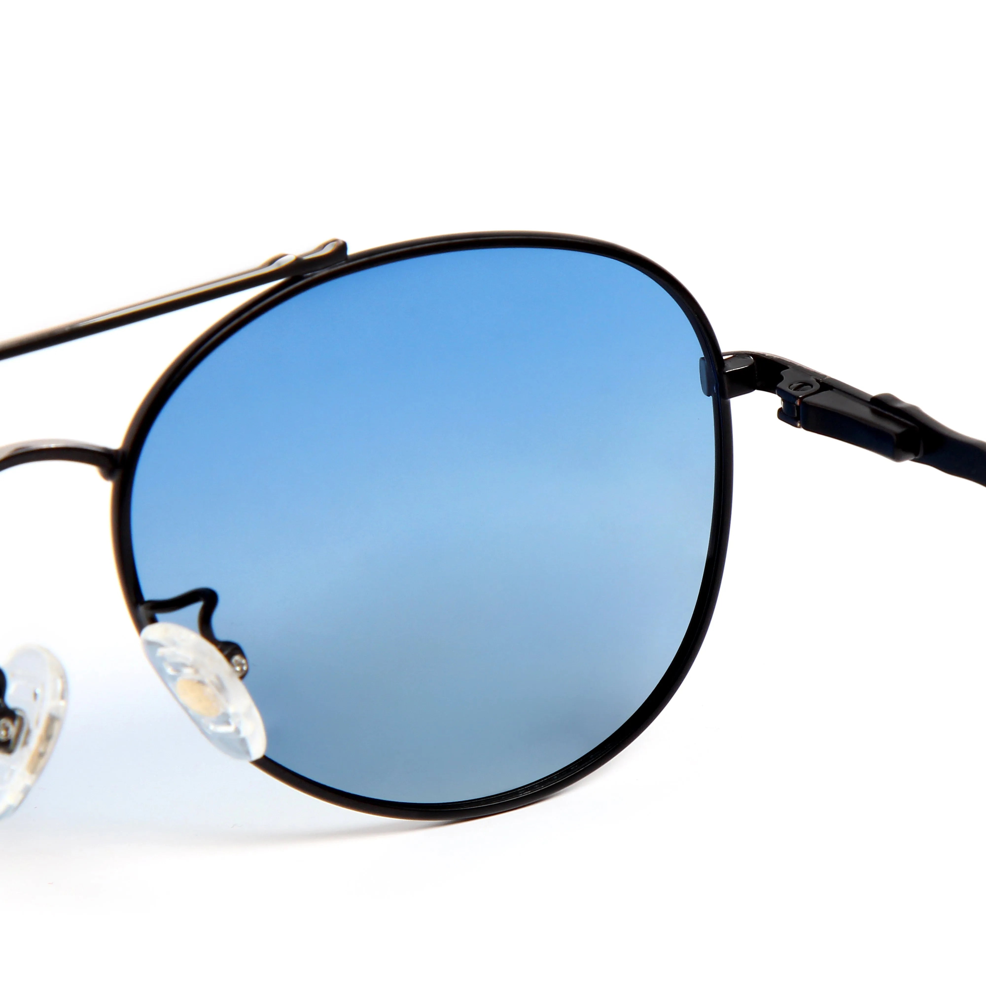 Valtor | Gradient Blue Small Full Rim Aviator Sunglasses for Men & Women [Polarized]