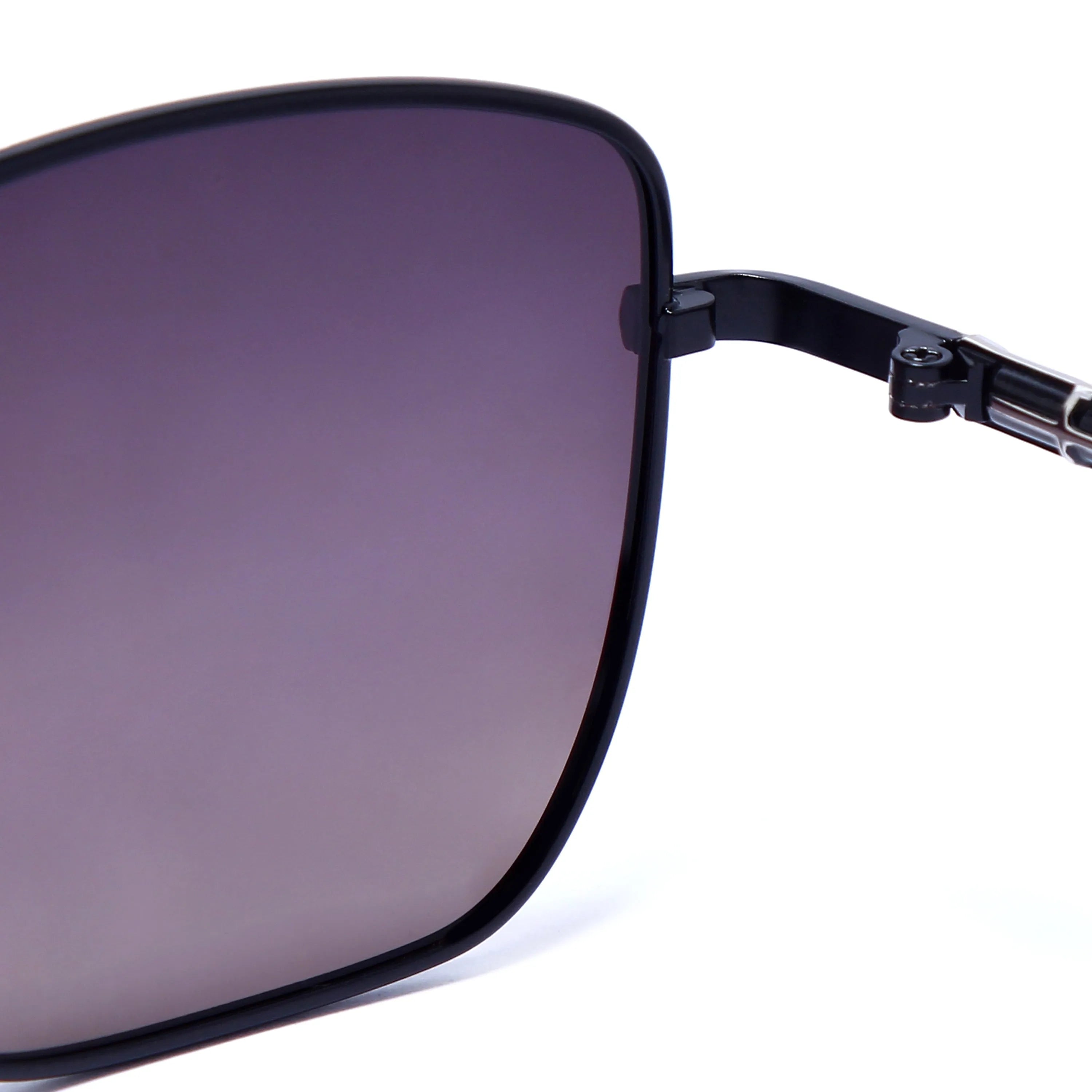 Enira | Gradient Pink Brown Large Full Rim RECTANGLE Sunglasses for Men & Women [Polarized]