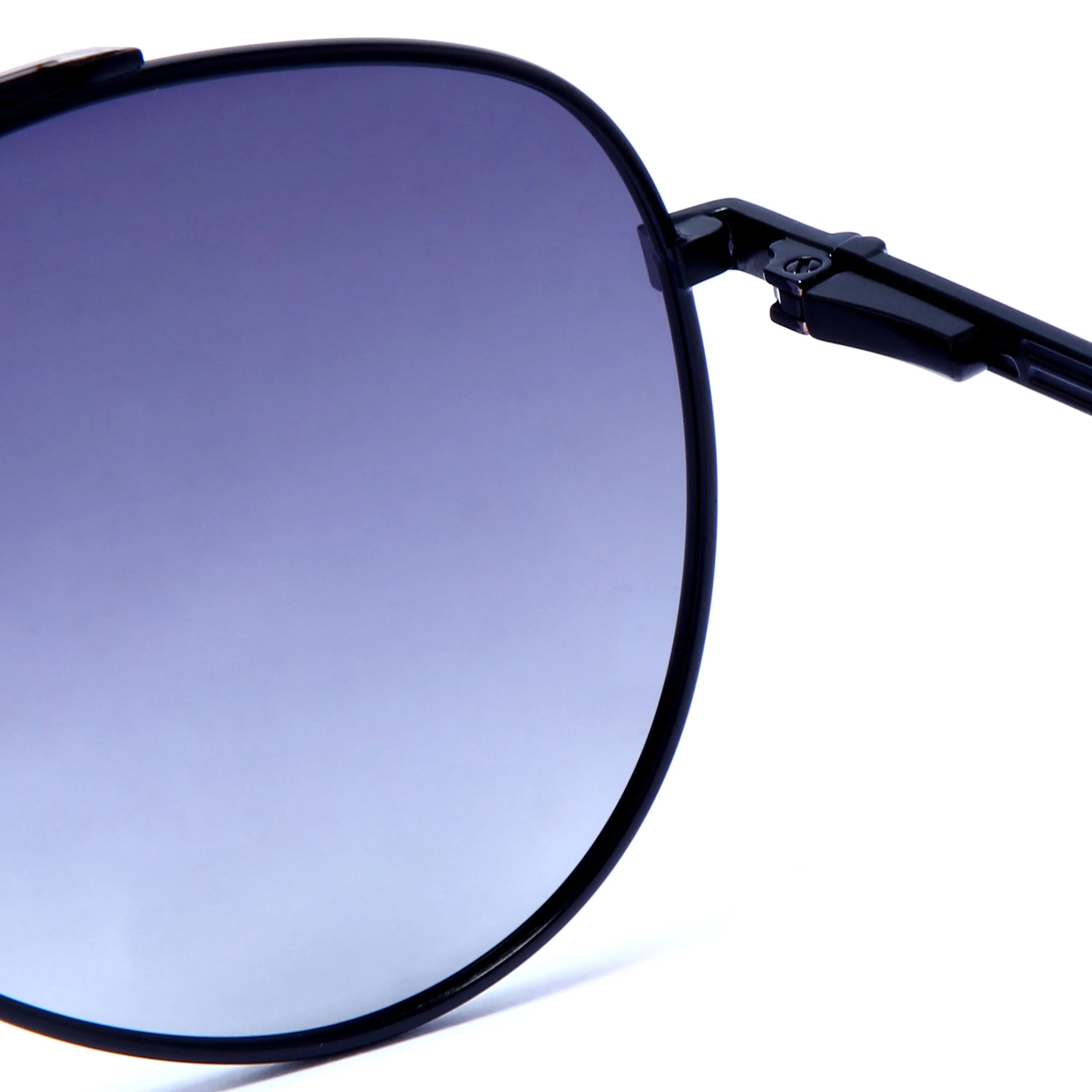 Ambience | Gradient Blue Large Full Rim Aviator Sunglasses for Men & Women [Polarized]