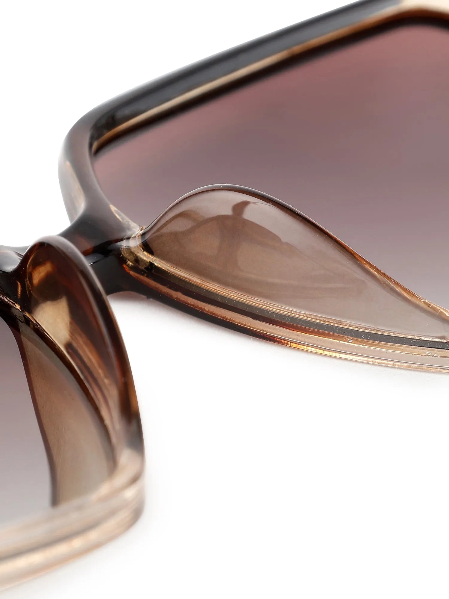 Ulyra | Gradient Brown Large Full Rim Square Sunglasses for Women [Polarized]