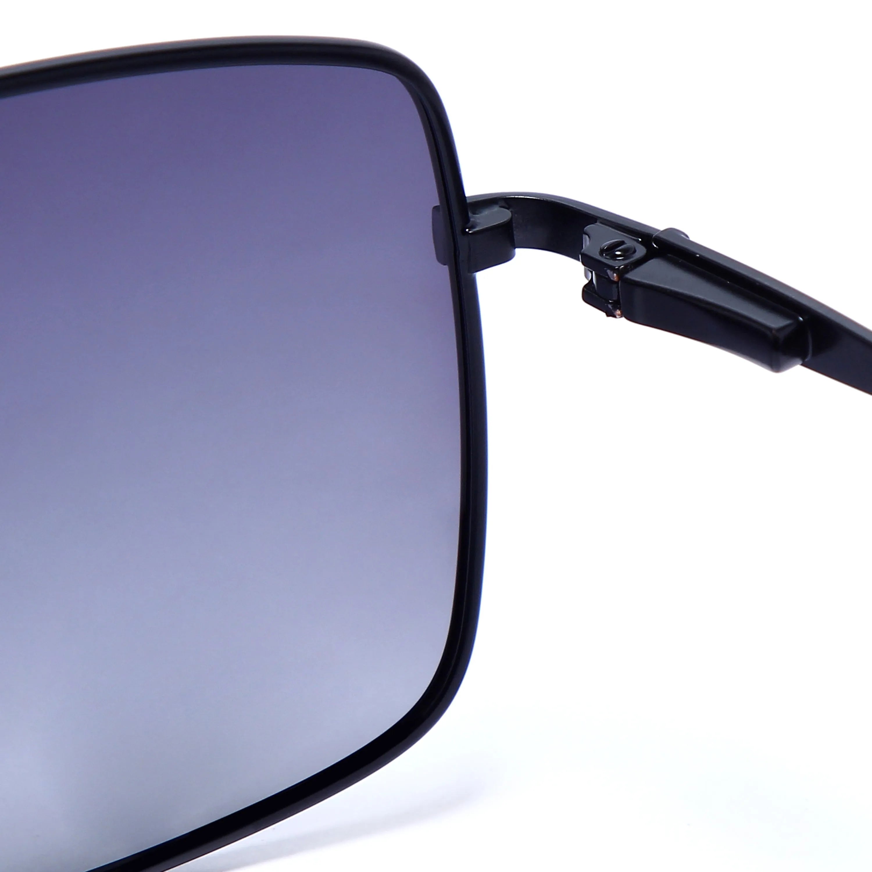 Kynra | Gradient Blue Large Full Rim Aviator Sunglasses for Men & Women [Polarized]