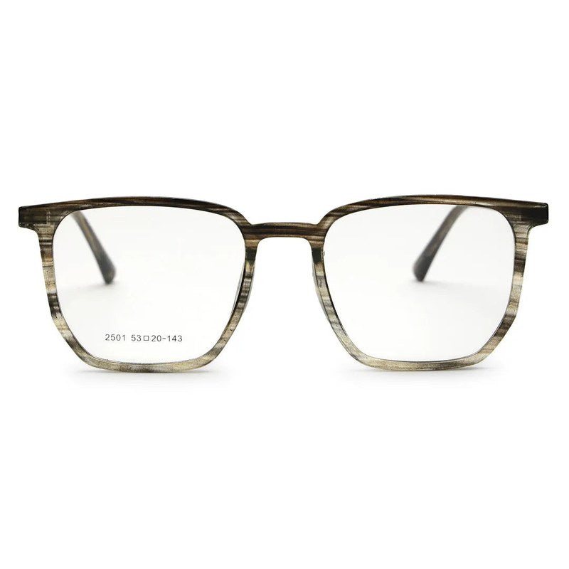 Lyria | Smoke Medium Full Rim Square Clip-on for Men [Clip-on]