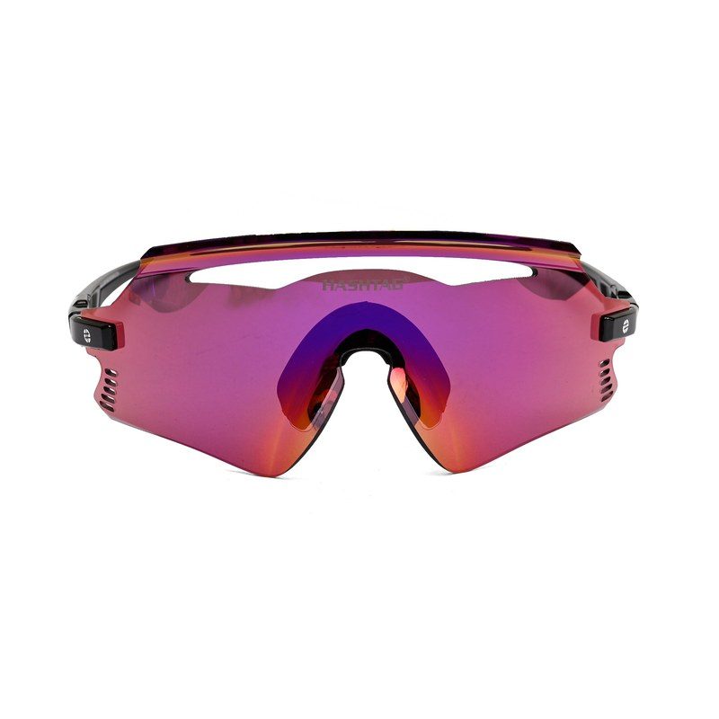 Rivora Black Large Full Rim Shield Sports Sunglasses for Men & Women — Hashtag Eyewears