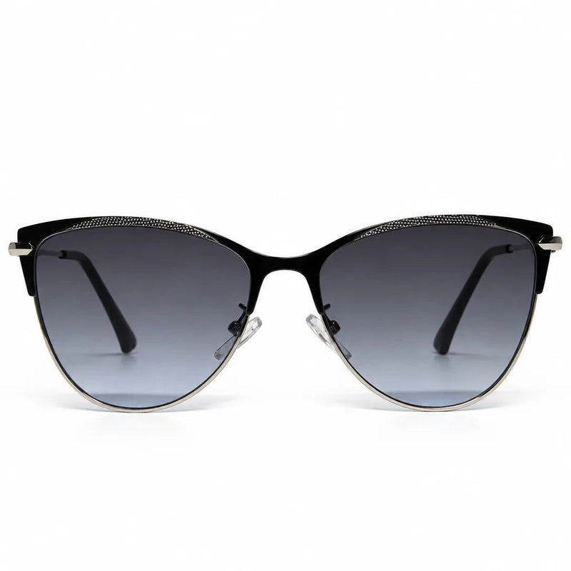 Hestara | Grey Medium Full Rim Cat eye Sunglasses for Women [UV-protected]