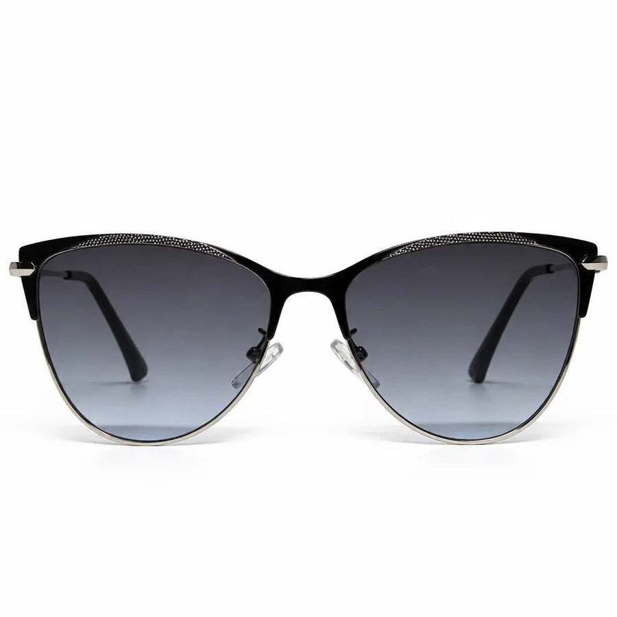 Hestara | Grey Medium Full Rim Cat eye Sunglasses for Women [UV-protected]