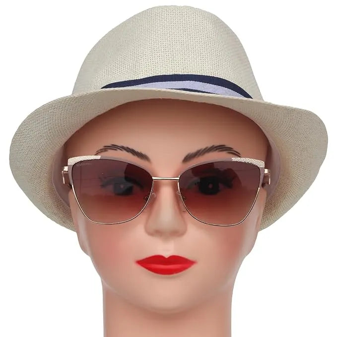 Torion | Brown Medium Full Rim Cateye Sunglasses for Women [UV-protected]
