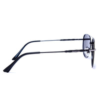 Nuvia Silver & Black Medium Full Rim Aviator Sunglasses for Men & Women — Hashtag Eyewears