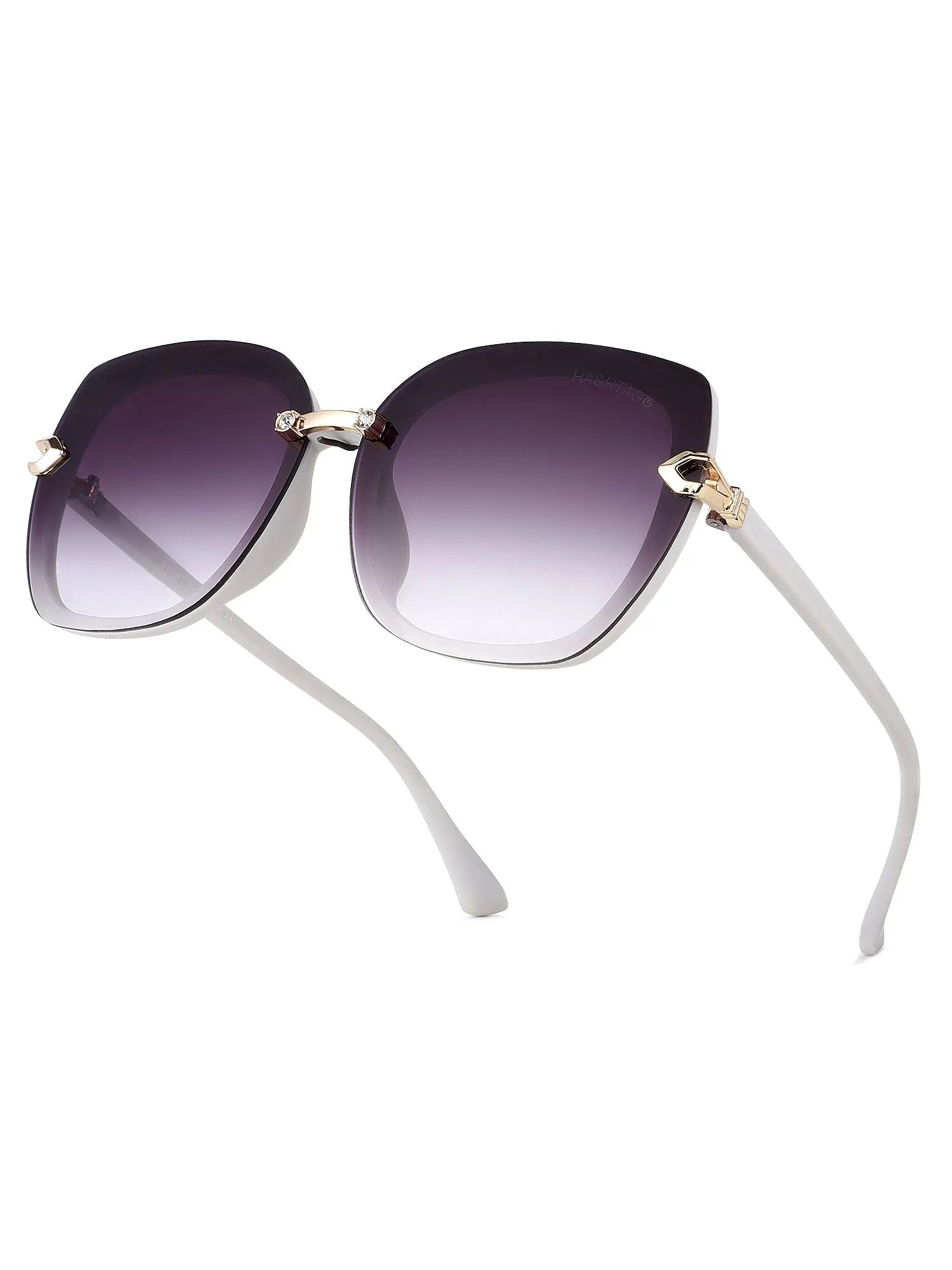 Thalron | Black Large Full Rim Butterfly Sunglasses for Men & Women [UV-protected]