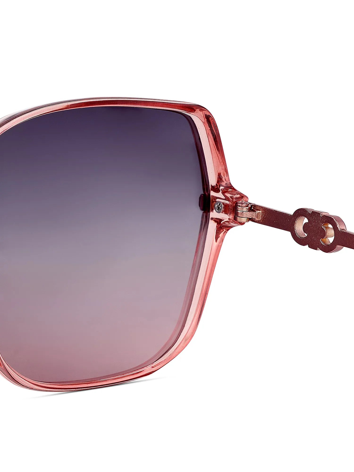 Sireon | Pink Large Full Rim Square Sunglasses for Women [Polarized]