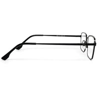 Crystar | Black Medium Full Rim Rectangle Clip-on for Men & Women [Clip-on]
