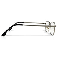 Crystar | Silver Medium Full Rim Rectangle Clip-on for Men & Women [Clip-on]