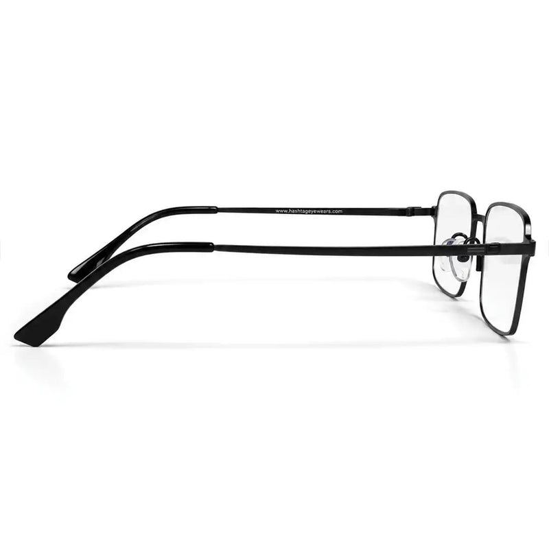 Crystar | Grey Medium Full Rim Rectangle Clip-on for Men & Women [Clip-on]
