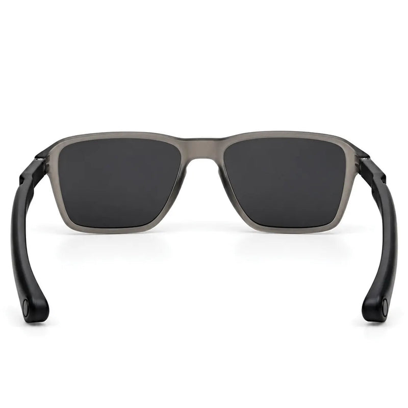 Rift | Grey/Black Large Full Rim Rectangle Sports Sunglasses for Men & Women [Polarized]
