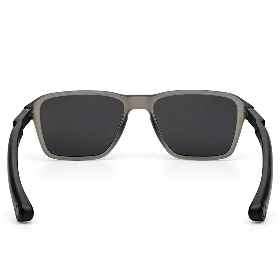 Rift | Grey/Black Large Full Rim Rectangle Sports Sunglasses for Men & Women [Polarized]