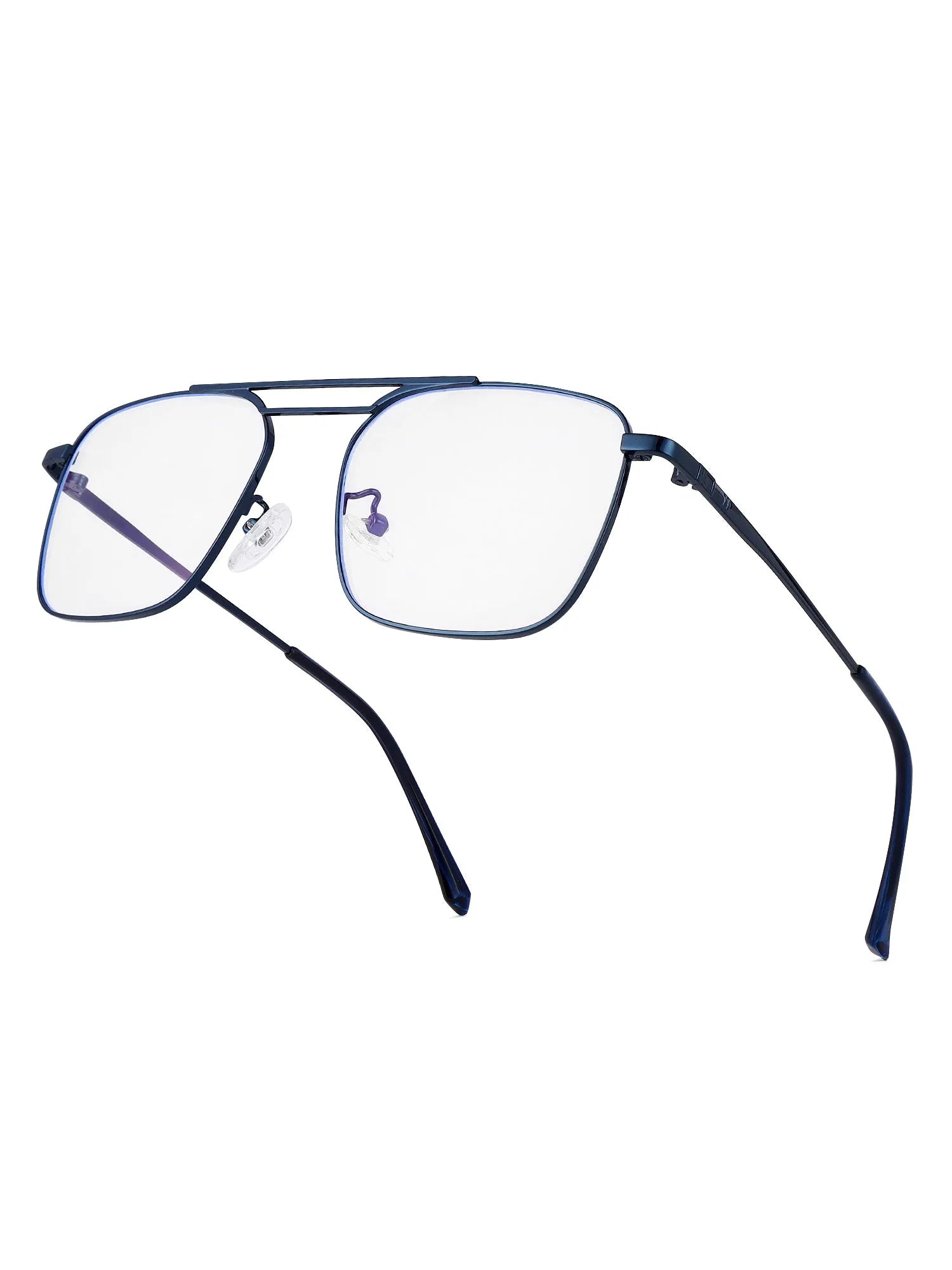 Neuron | Blue Medium Full Rim RECTANGLE Computer Glasses for Men & Women [Blue Block]